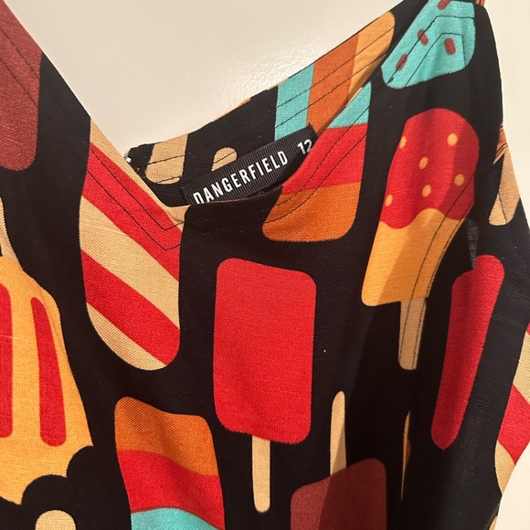 Dangerfield Ice Cream print dress Size 12 - Picture 2 of 2